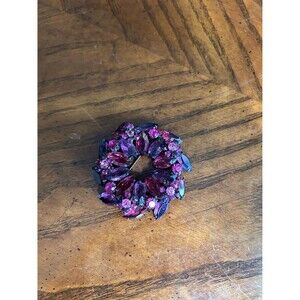 Signed Alice Caviness Wreath Brooch | , Mid-Century Costume Jewelry